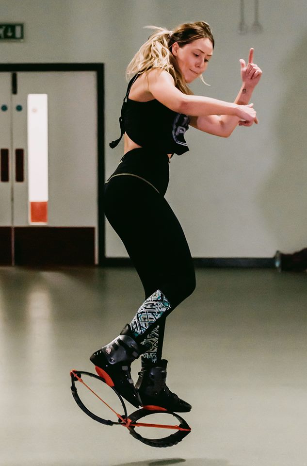 Nikki Blyth doing Kangoo.