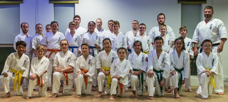 Class for Barry Kyokushin Karate Club.